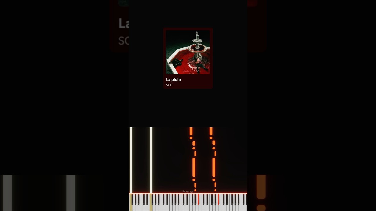 SCH - La pluie ⛲️ piano tutorial