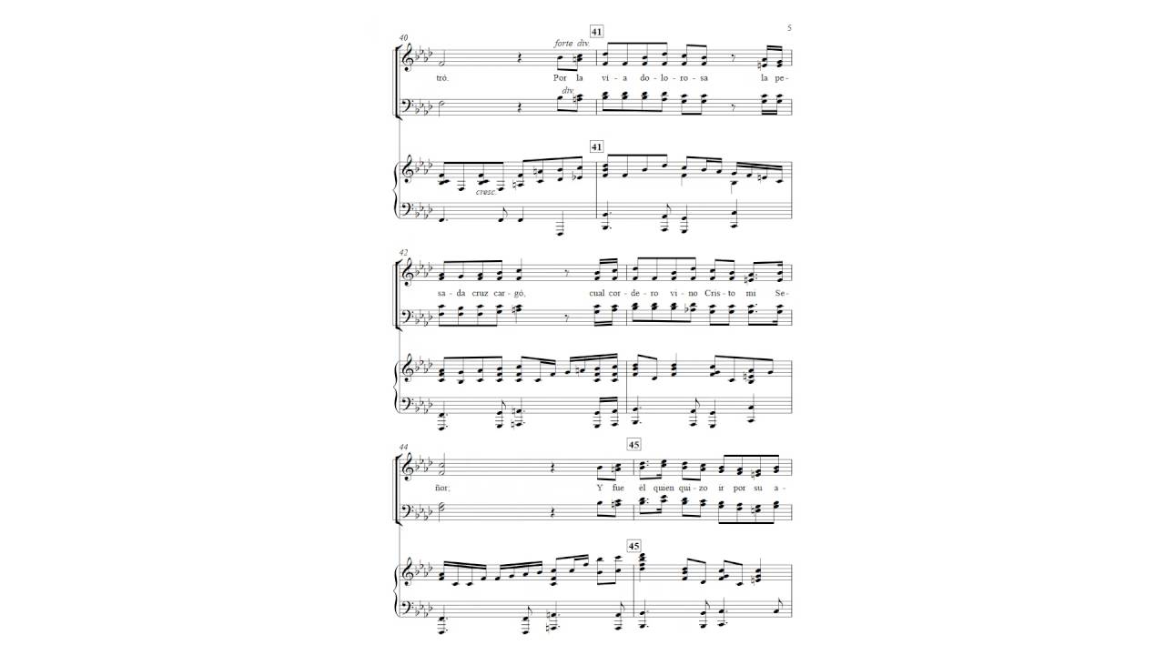 VIA DOLOROSA satb