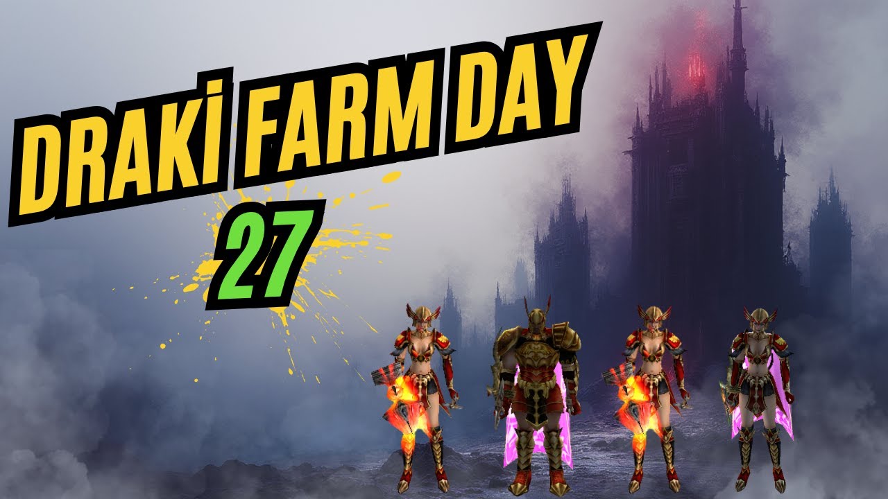 Draki Farm Day #27 / 4 Karakter 12 Tur Draki Tower / #knightonline