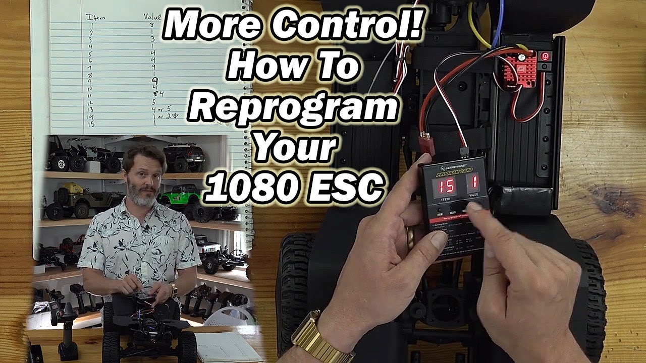 Больше контроля! Как запрограммировать регулятор скорости 1080 в RC-краулере Redcat Marksman — Ho...