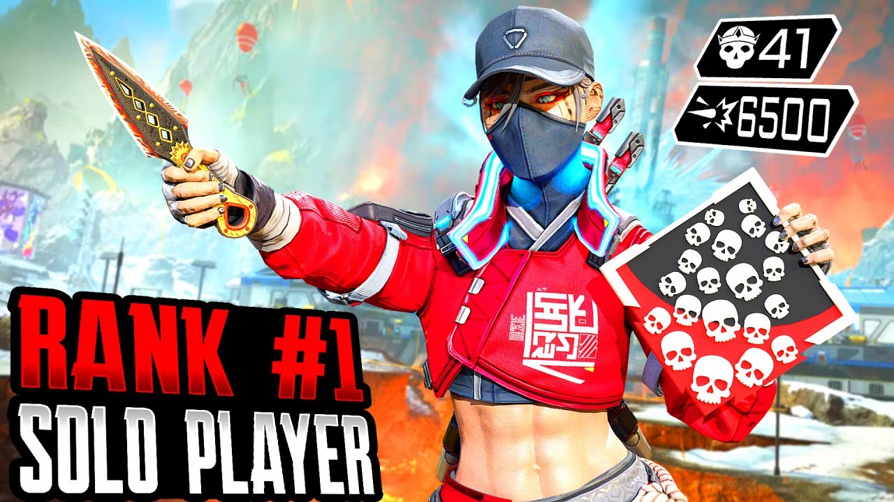 RANK #1 SOLO PLAYER DROPS 41 KILLS & 6500 DAMAGE IN AMAZING TWO GAMES (Apex Legends Gameplay)
