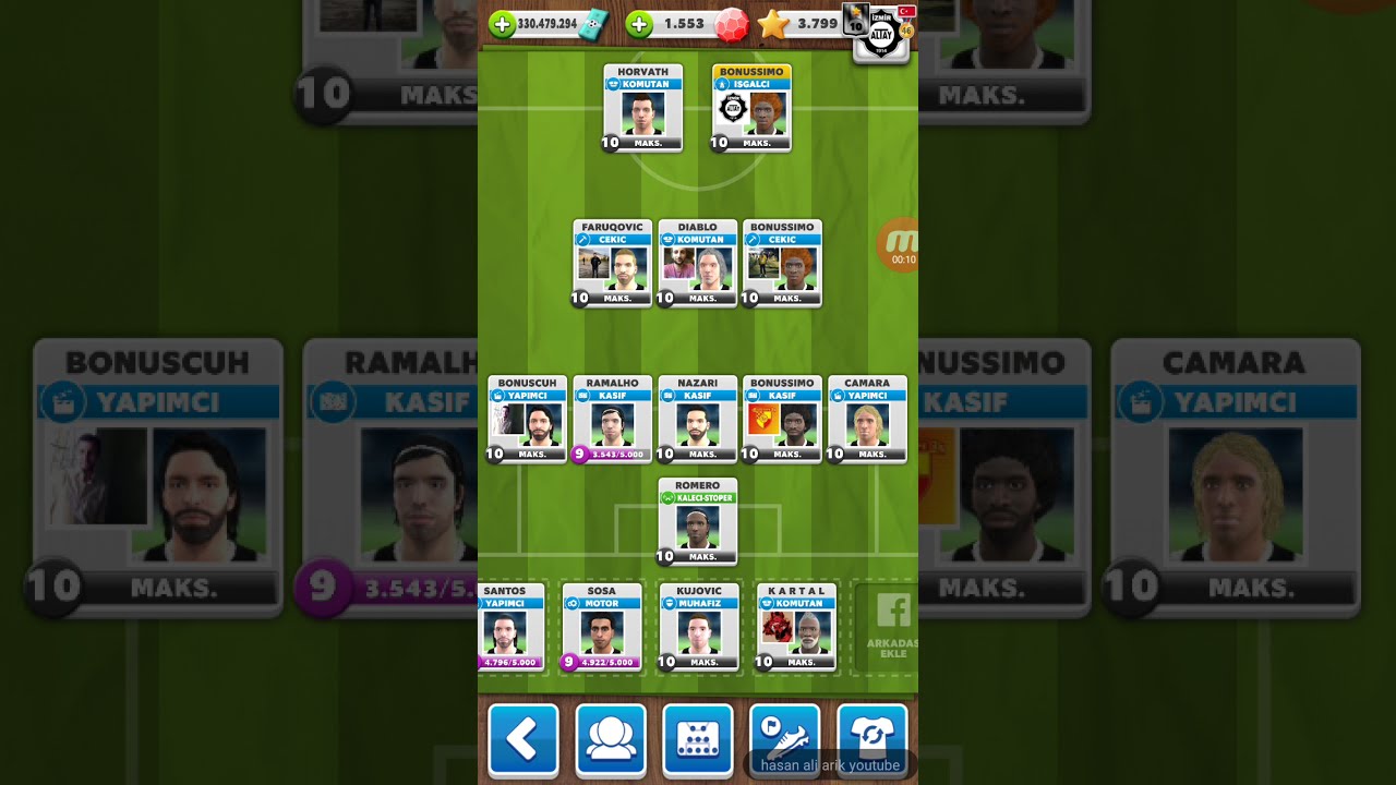 Score match 532 kadro secimi (aciklamali)