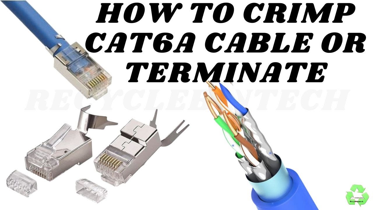 How to crimp cat6a cable or terminate step by step method