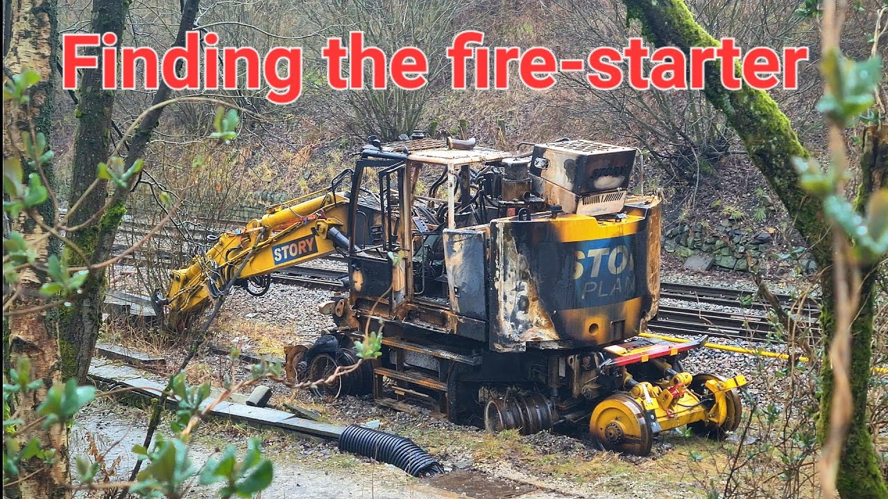 🔥 Burnt out road-to-rail vehicle is a sad sight after Standedge Tunnel fire 😥