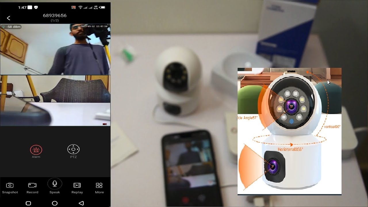 V9L V380 Wifi Smart Dual lens Security Camera Detail Review & Configuration