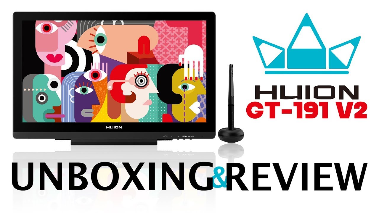 HUION GT-191 V2 - Unboxing & Review For Artists!  [2019]