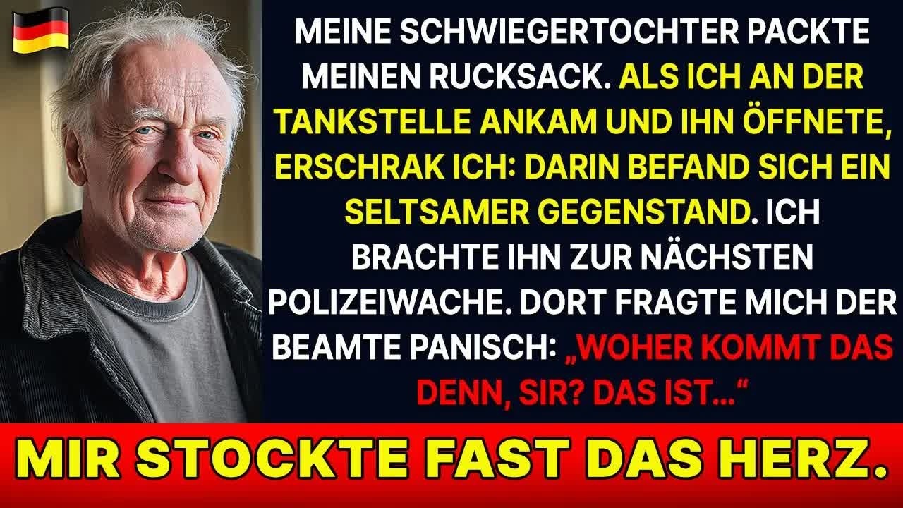 Ich fand einen seltsamen Gegenstand im Rucksack und ging zur Polizei  Alle erblassten