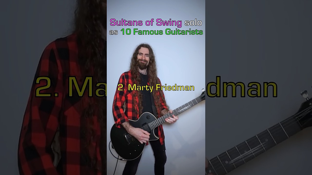 Sultans of Swing solo as 10 Famous Guitarists (1st solo) #direstraits