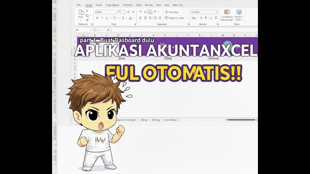 Cara buat Aplikasi akuntansi di MS Excel_Part 1(Buat Dasboard)