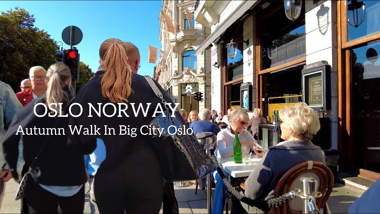 OSLO NORWAY, Autumn Walk In Big City Oslo🇳🇴 Virtual Walk Tour’ 4K/60ftp