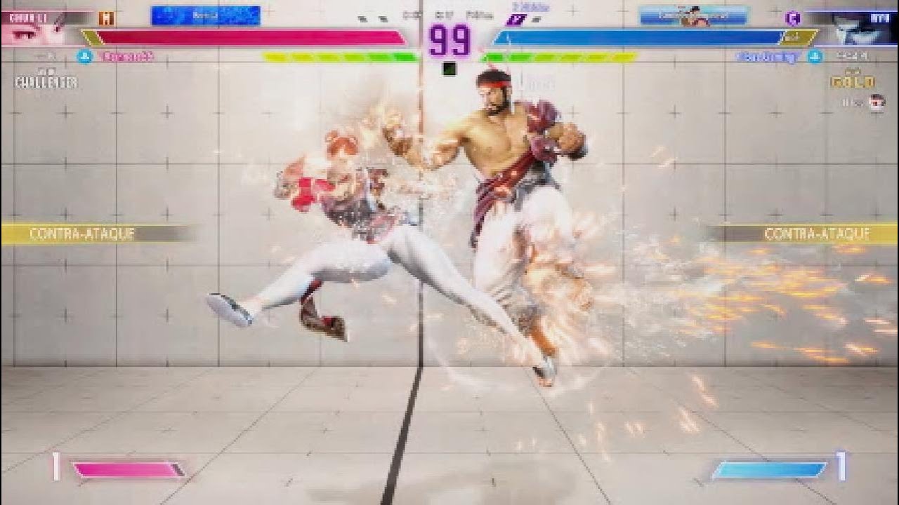 Chun-Li Vs Ryu Casual Match 🫣😅