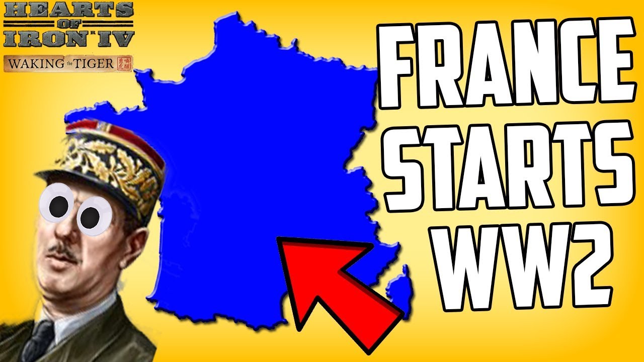 Hearts of Iron 4 HOI4 France Starts WW2 by Telling Germany NO Challenge