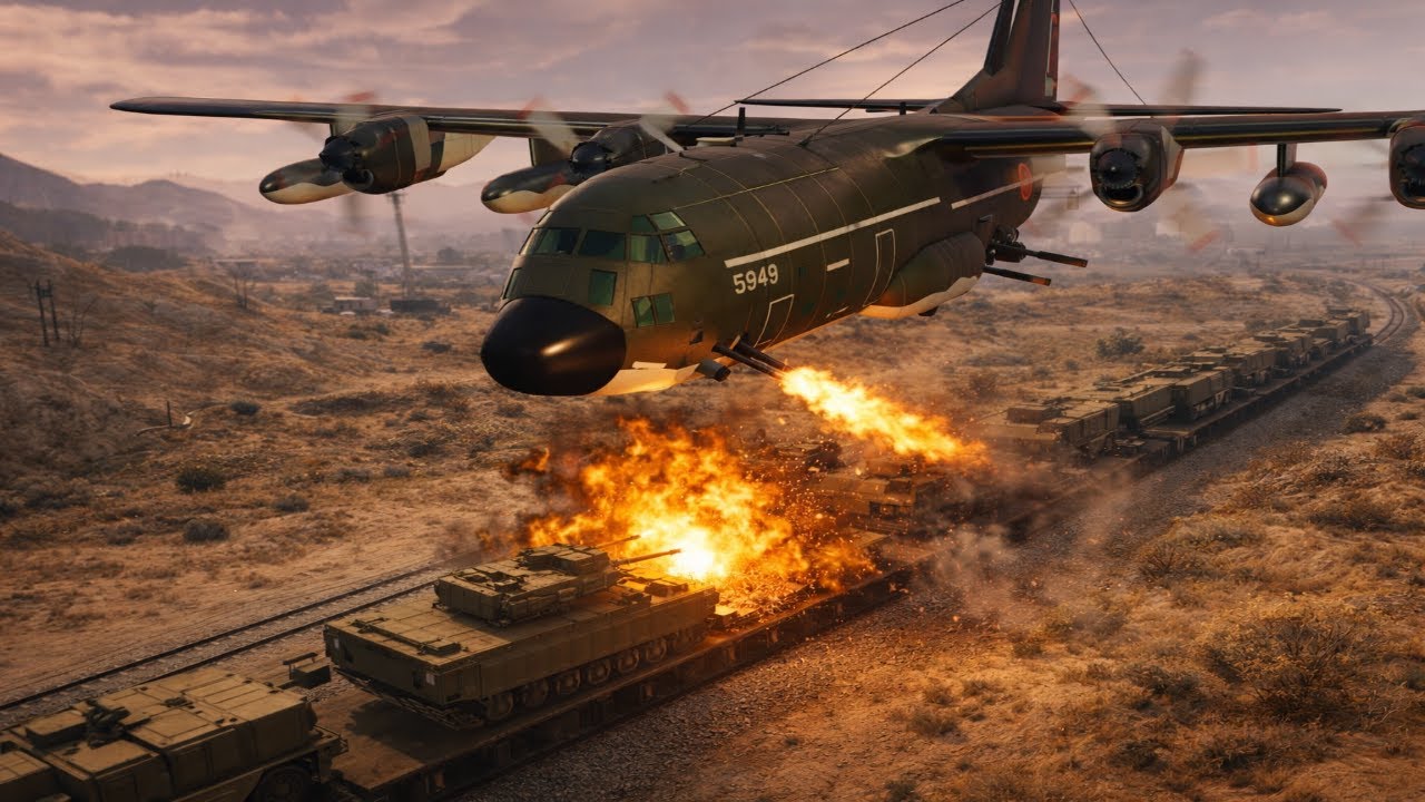 Robamos un AC-130 en GTA 5
