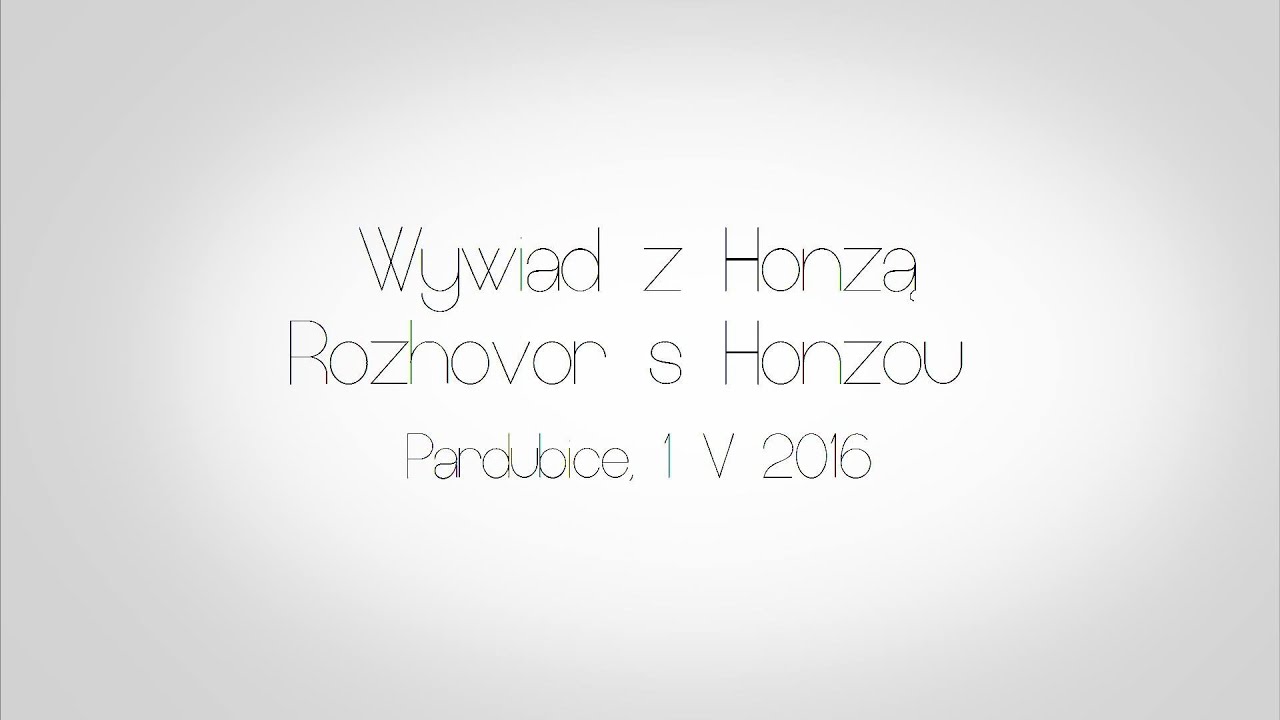 Jan Steinsd&ouml;rfer - WYWIAD/ROZHOVOR - Pardubice 1.5.2016