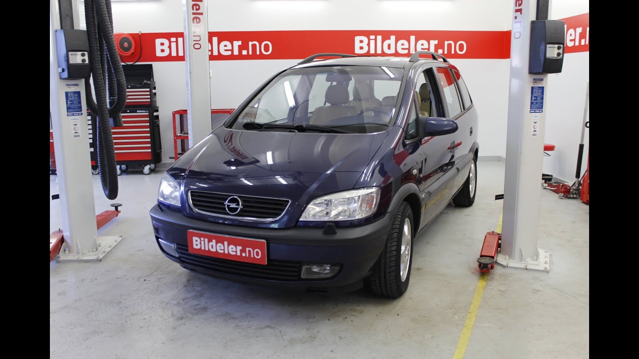 Opel Zafira: Hvordan bytte termostat (bensin) - 1999 2005 mod.
