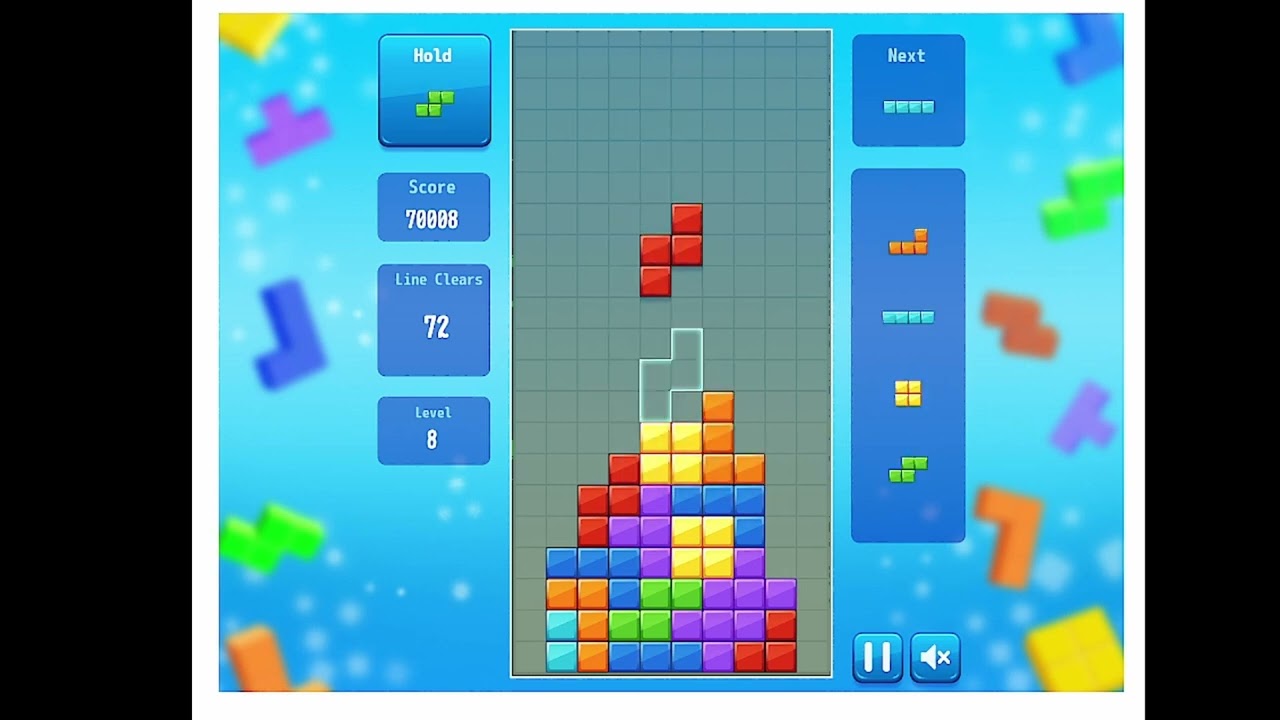 テトリス 無料ゲーム【Tetris HTML5】ダウンロード不要 #47