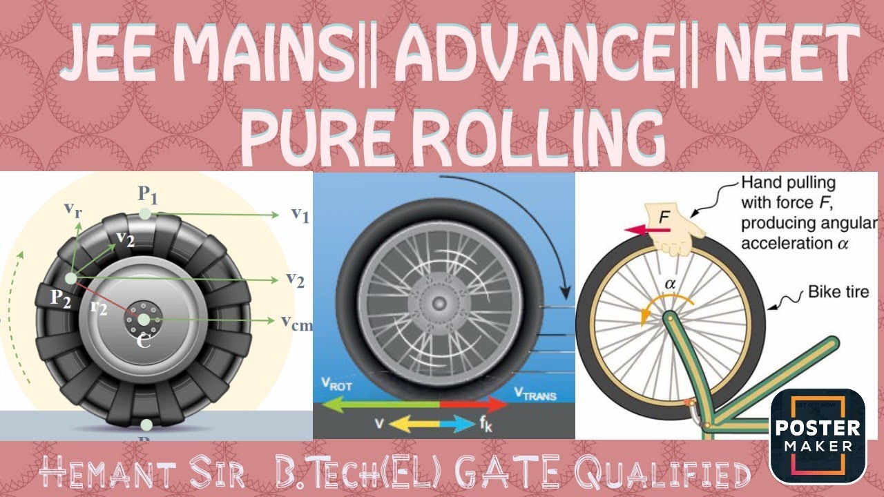 JEE MAINS || NEET  || PURE ROLLING|| ROTATION MOTION @MotionNVSir @PW-JEEWallah @physicsgalaxyworld 