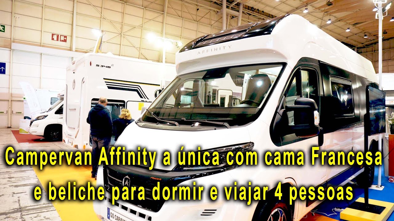 Campervan 𝗔𝗳𝗳𝗶𝗻𝗶𝘁𝘆 - A Única com cama Francesa e Beliche Sala