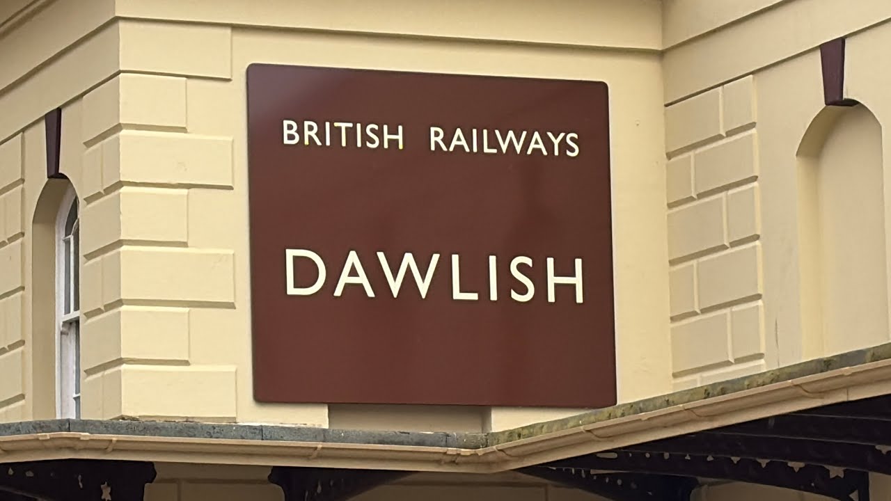 Springtime begins in Dawlish ,damage after the storms & trains on the seawall 