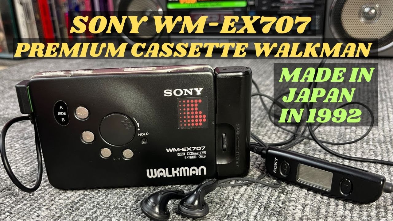 Sony WM-EX707 Walkman | Cassette Player with EXDBB Bass & Auto-Reverse | Made In Japan in 1992