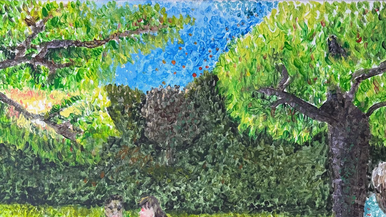 Joel’s Visual Art Canvas Painting journey - semester 2 year 7- Homeschooling
