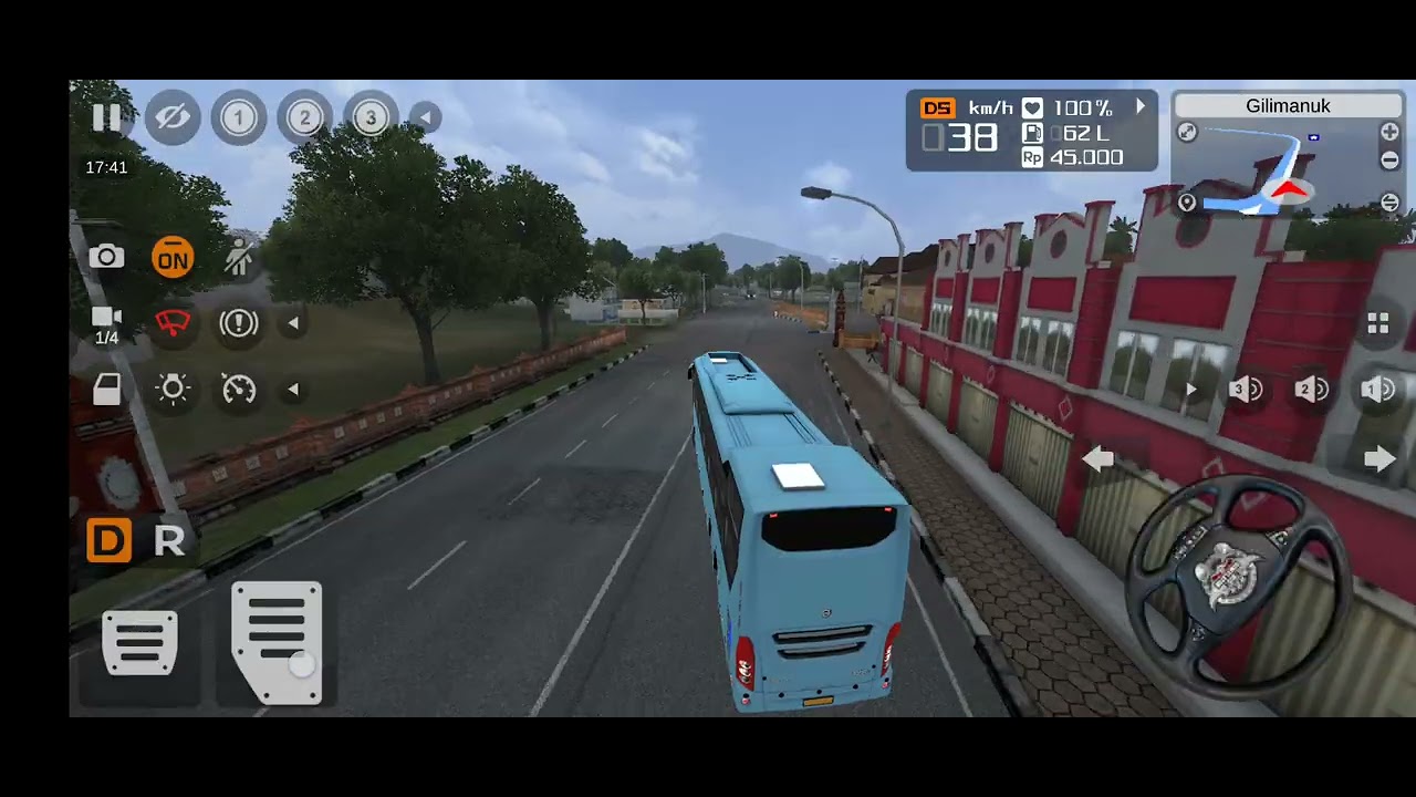 #bus simulator Volvo 9600 drive🔥😀 petrol khatam hogaya😭