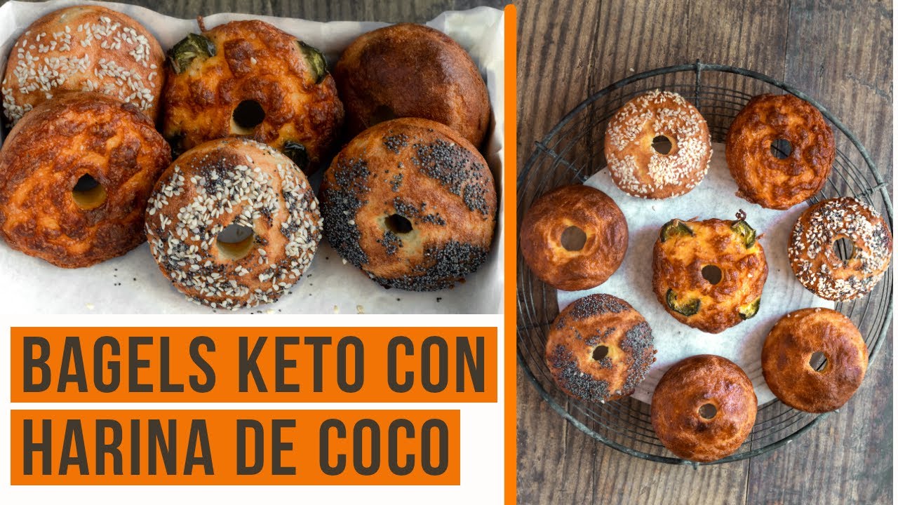 BAGELS KETO CON HARINA DE COCO | PAN KETO