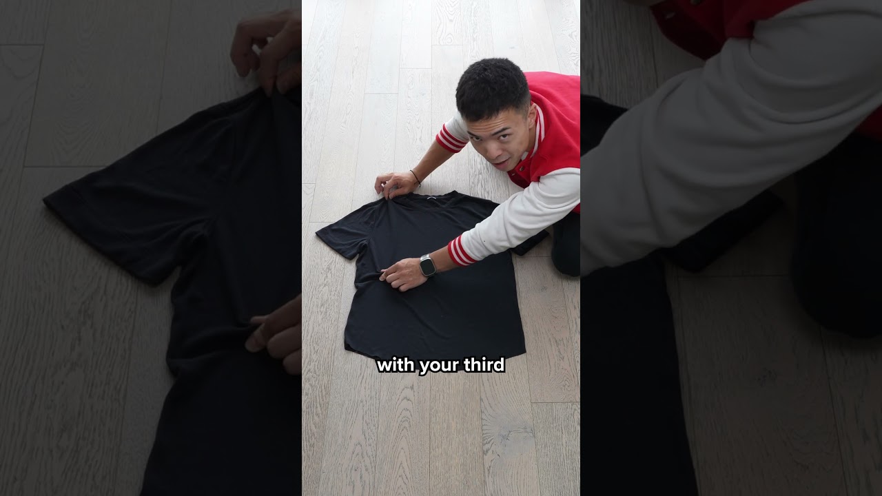 How to Fold a Shirt in 1 Second!