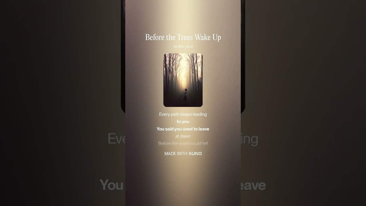 Before the Trees Wake Up