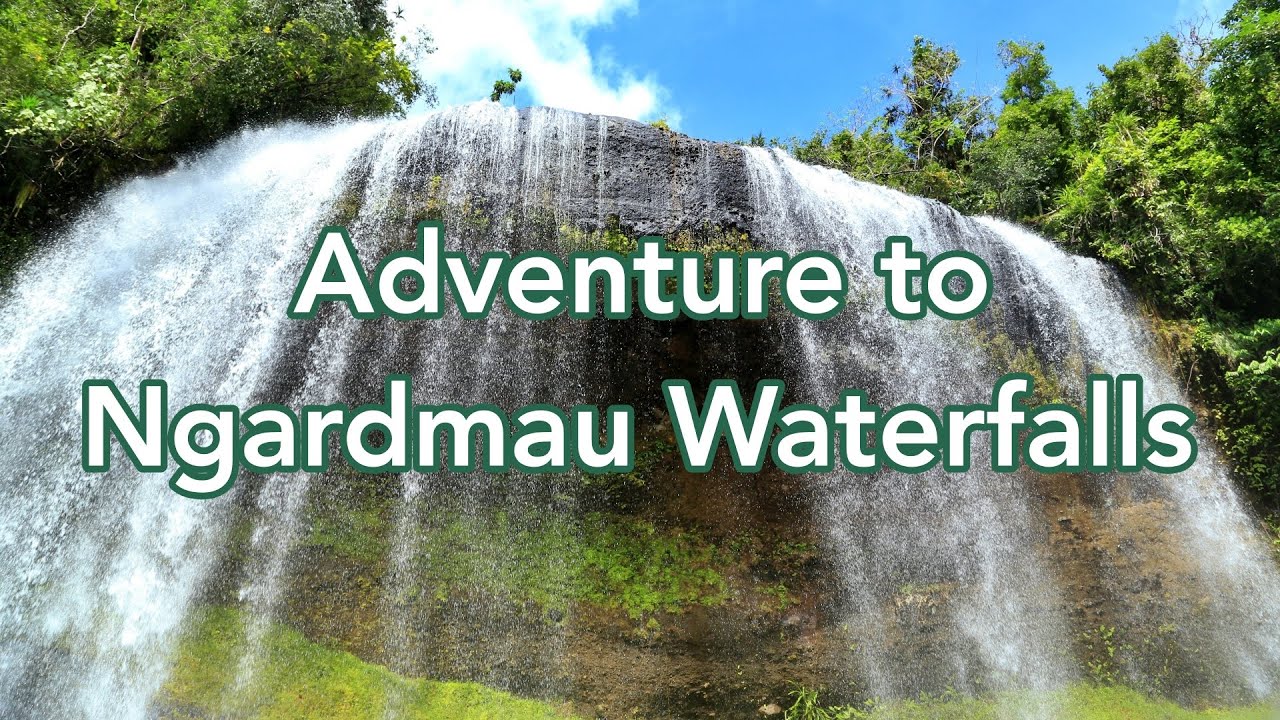Adventure to Ngardmau Waterfalls in the Republic of Palau (Micronesia)