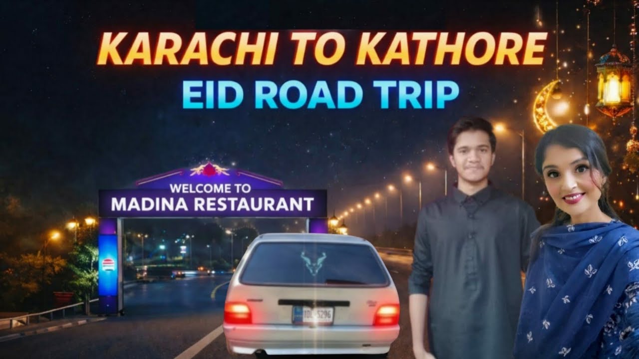 Karachi to Kathore Night Drive 2026 🚗 | Gadap Town Karachi | Madina Restaurant | Sindh Travel Vlog 