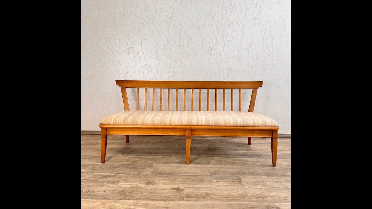 リユース マルニ木工(Marni) 4E04-70 木製 日本 北欧風ベンチソファ [ Antique and Reuse Fynd]  FYND-0000006 【Fynd 商品動画】