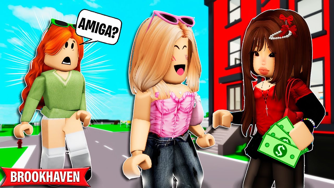 MINHA AMIGA ME TROCOU PELA MENINA QUE MORA NO NOVO PRÉDIO| Historinhas Brookhaven Roblox| Bibi e Lud