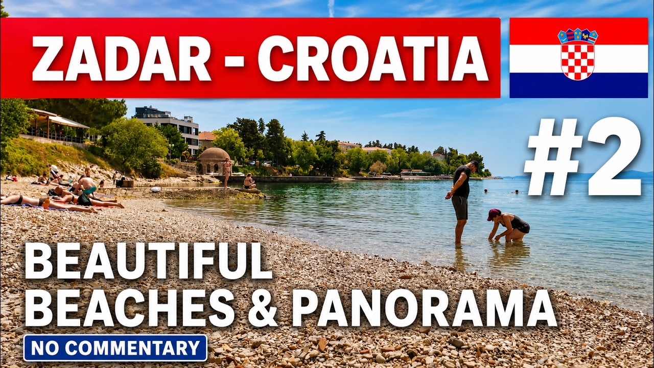 #2 Zadar: Najpiękniejsze Plaże i Panorama – Relaks i Zachwycające Widoki | Zwiedzanie bez komentarza