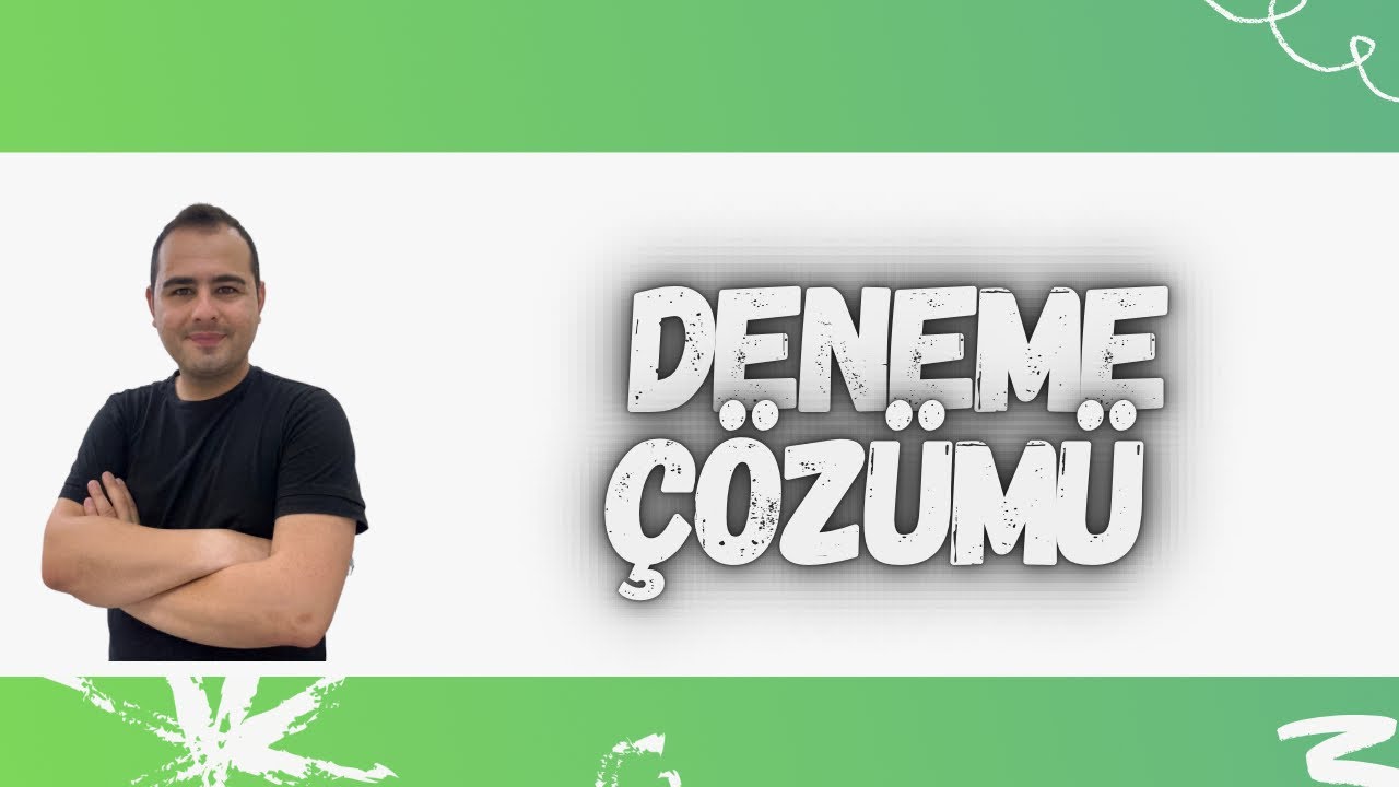 ÖLÇME VE DEĞERLENDİRME KARMA SORU ÇÖZÜMÜ-5(DENEME ÇÖZÜMÜ)