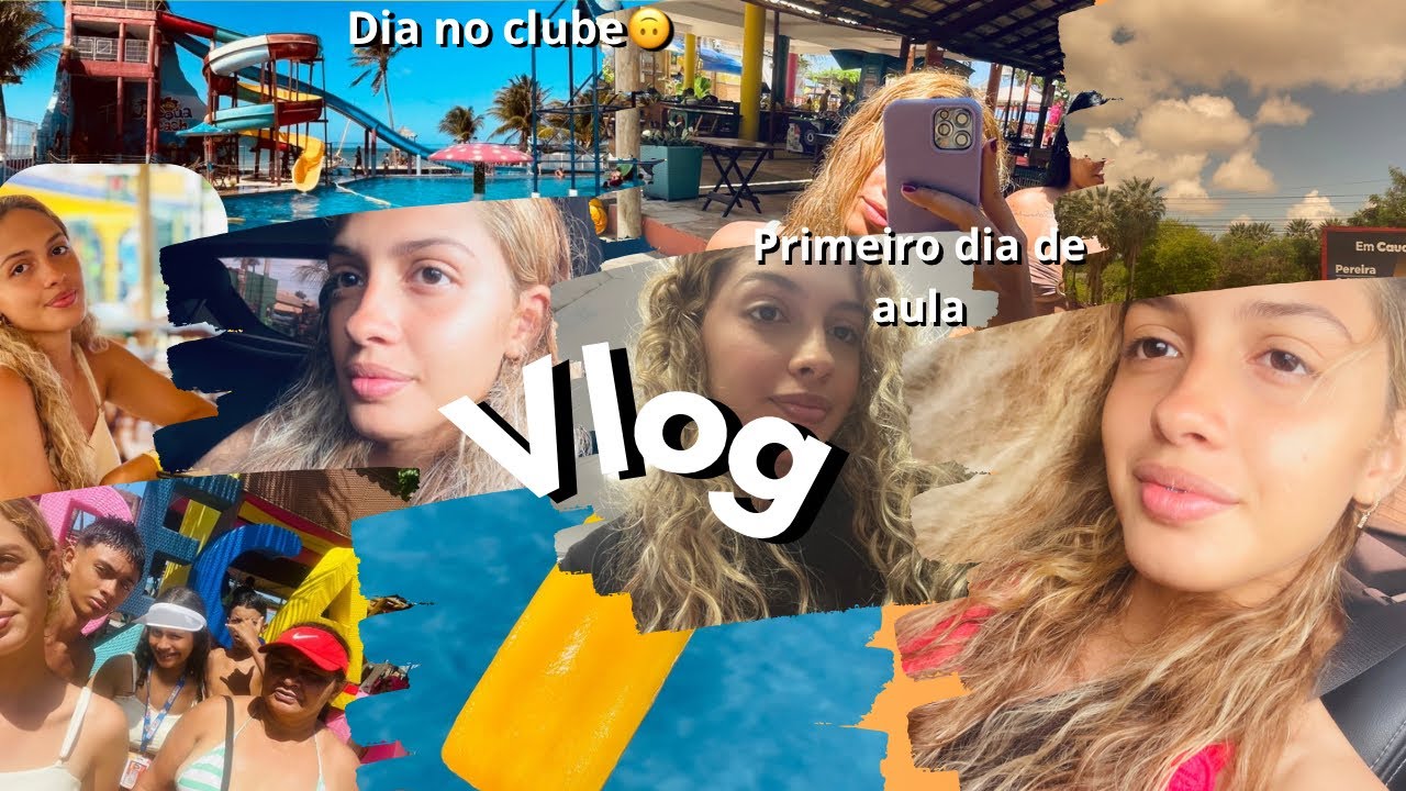 Vlog primeiro dia de aula 📚/ um dia de passeio ☀️🌊