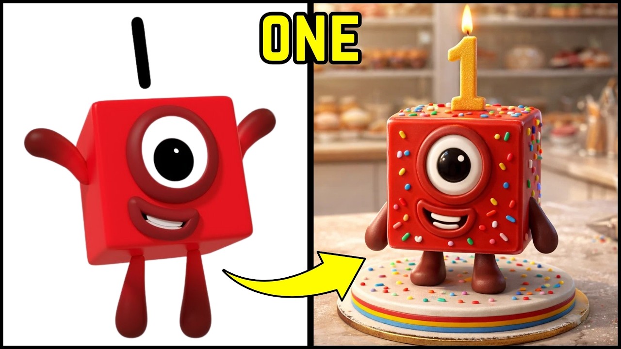 Конфеты Numberblocks превратились в торты 🎂🔢 | Сладкое и красочное обучающее приключение для детей!