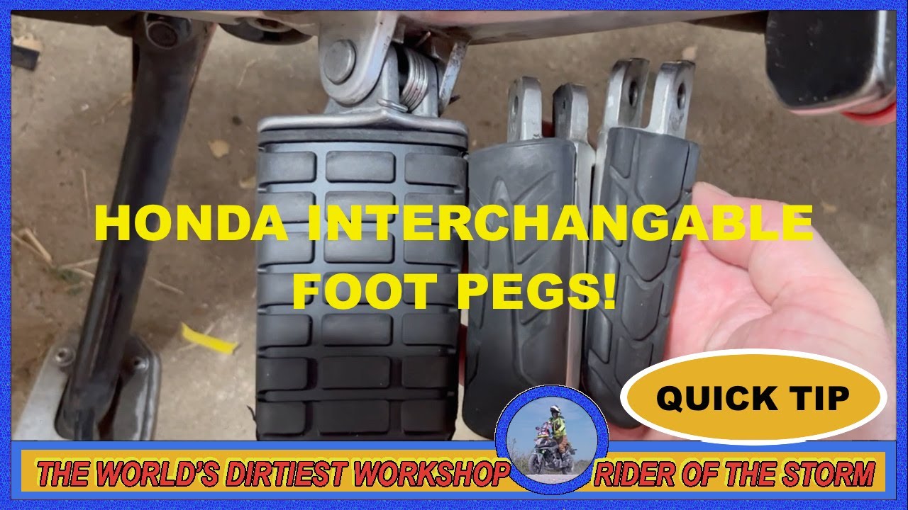 NC700 NC750 CB500, Grom and Goldwing Foot Pegs, All Interchangable