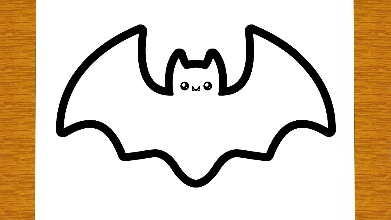 WIE ZEICHNET MAN EINE FLEDERMAUS FÜR HALLOWEEN | Einfaches zeichnen lernen