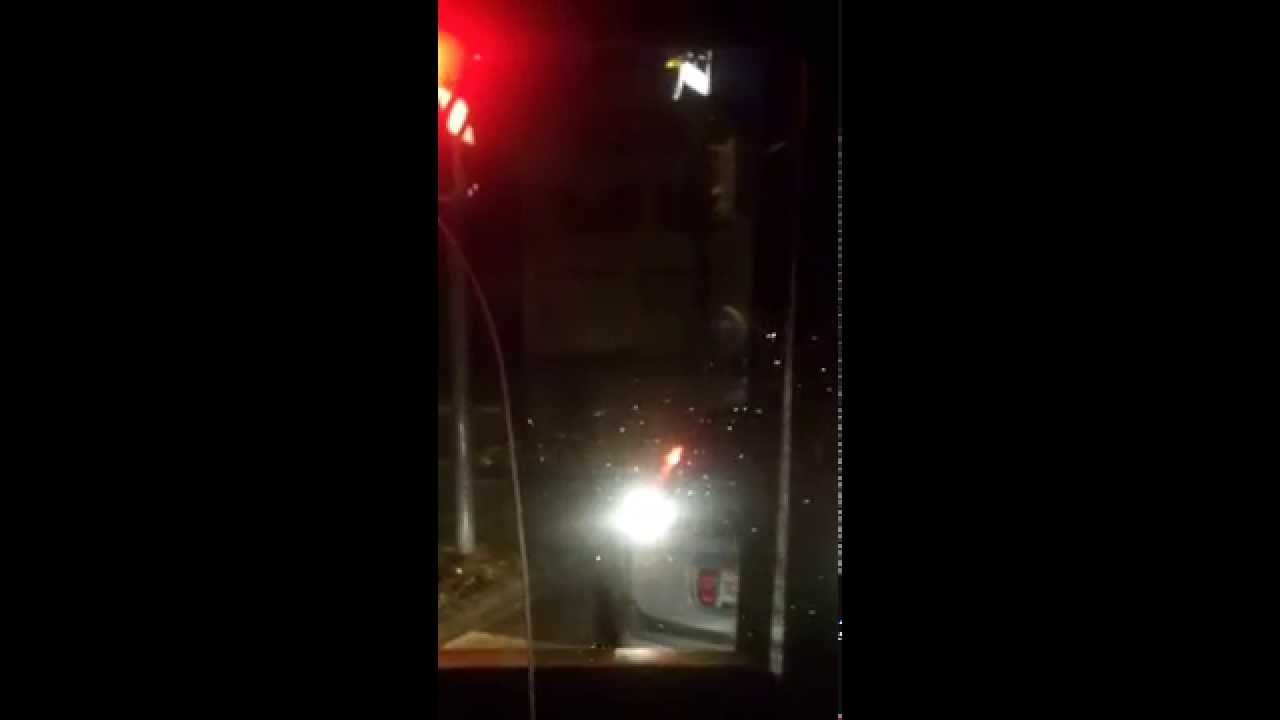 Bus fährt Umleitung