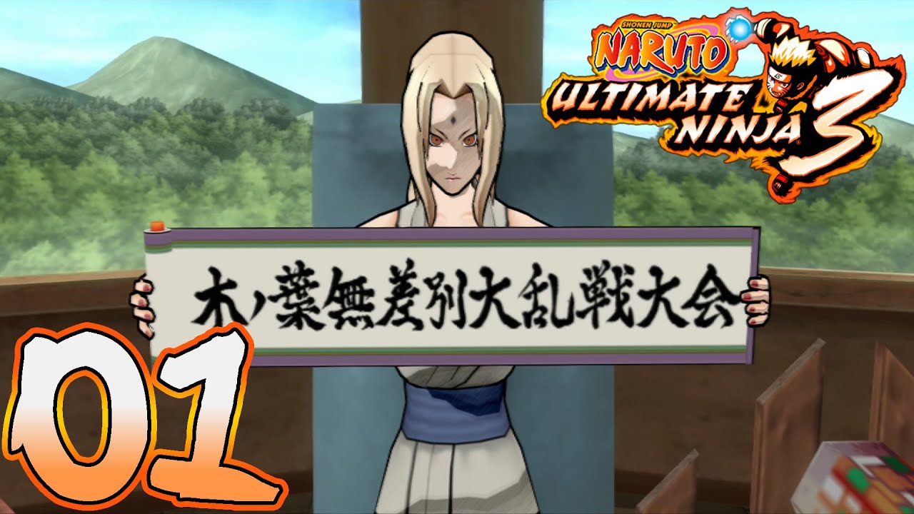 Naruto: Ultimate Ninja 3 - Ultimate Contest Walkthrough Part 1 - Battle Royale -PCSX2 1.5.0