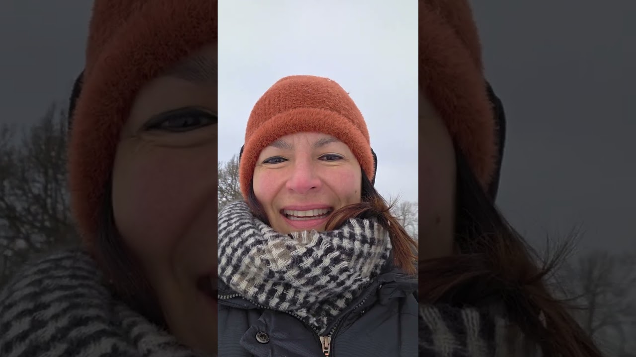 –7 °C grados en un lago congelado ❄️ caminé sobre el hielo y hice un ángel 😇 #Suecia #ski #invierno 