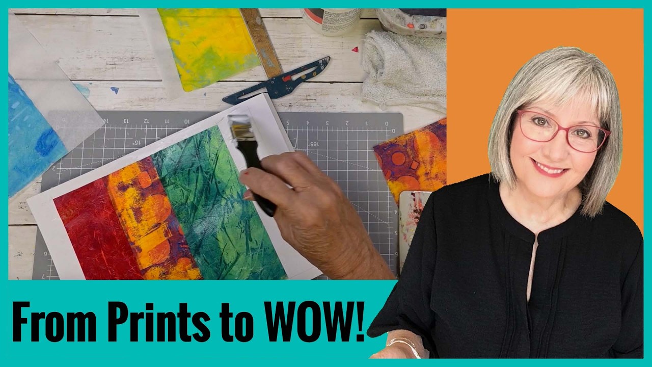 Easy Gel Printing and Collage Anyone Can Try!