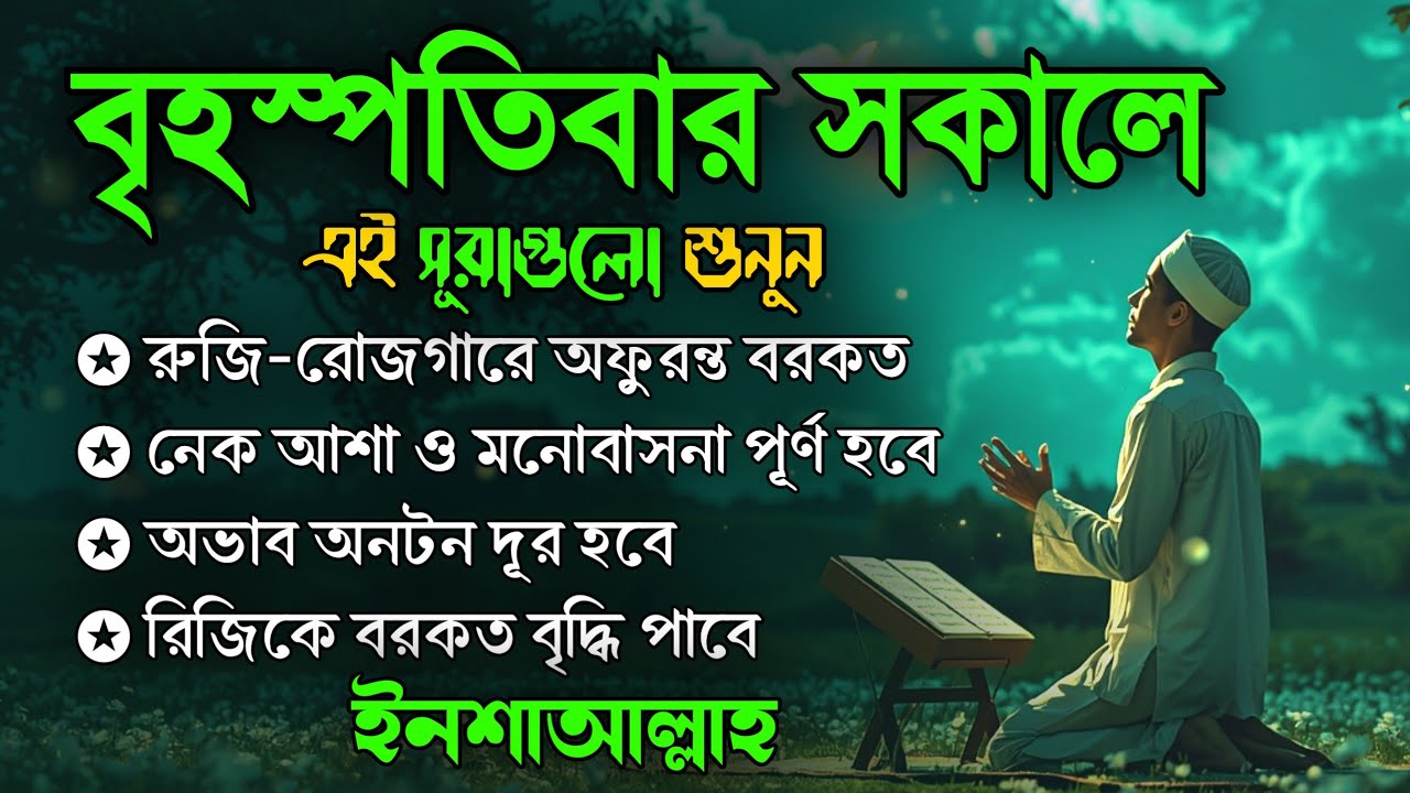 বৃহস্পতিবার সকালে এই সূরাগুলো শুনুন - জীন, ভুত, রোগ, দুশ্চিন্তা এবং মনের আশাপুর্ণ হবে ইনশা-আল্লাহ