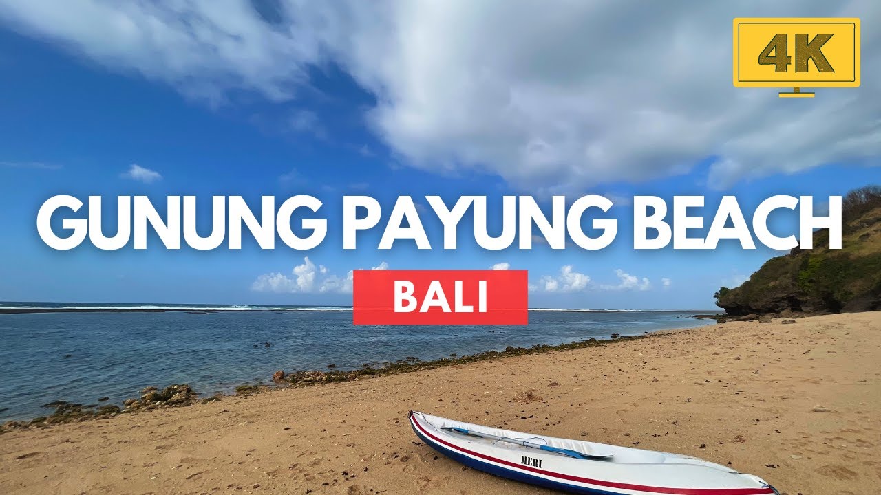 GUNUNG PAYUNG Beach Bali: 4K View Exploring a HIDDEN GEM with Breathtaking SEASCAPES!