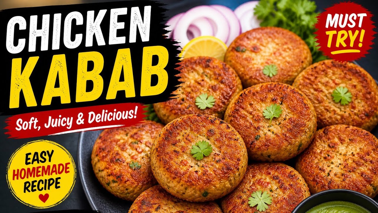 Ramadan Iftari Special 🍗 | Juicy Chicken Kabab Recipe 