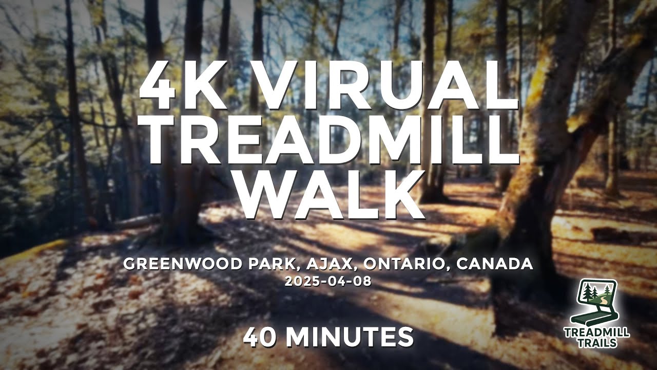 Greenwood Park, Ajax, Ontario, Canada - 4K Virtual Treadmill Walk - 40 mins