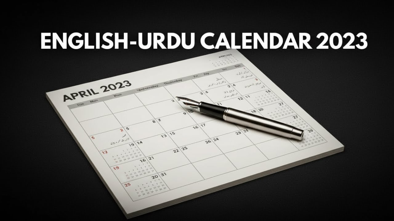 2023 April Calendar || 2023 April ka Urdu calendar || April 2023 Urdu calendar