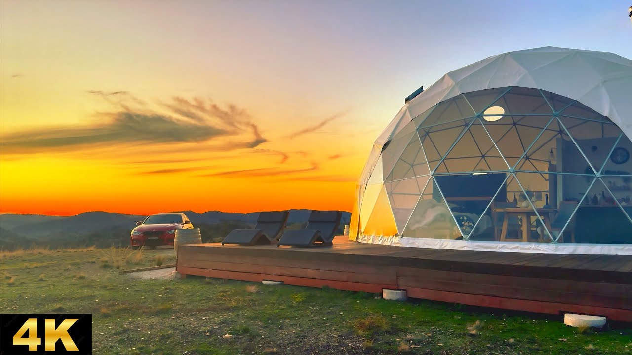 Cinematic Birthday Escape | Luxury Glamping in Mudgee NSW Australia | Stunning views 😍 #trending