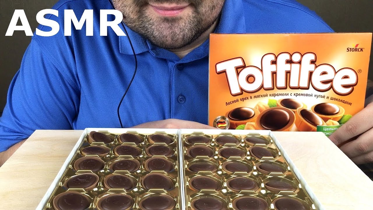 ASMR CHOCOLATE CARAMEL TOFFIFEE / TOFFIFAY (Relaxing Eating Sounds) NO TALKING